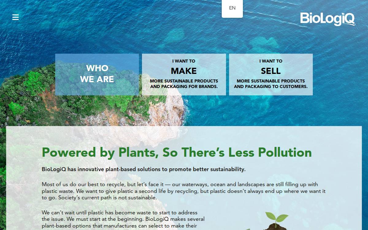 BioLogiQ website preview