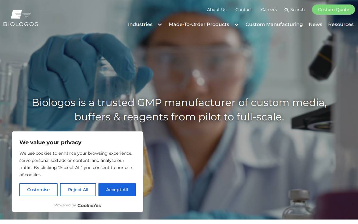Biologos website preview