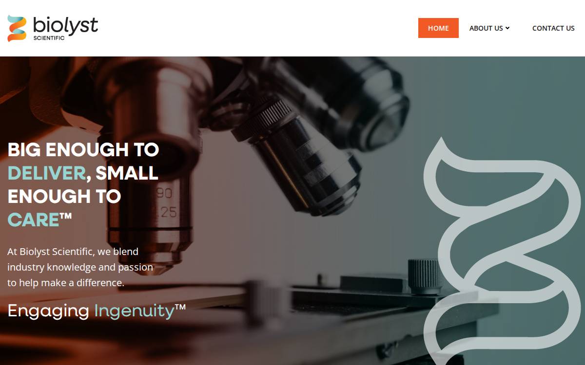 Biolyst website preview