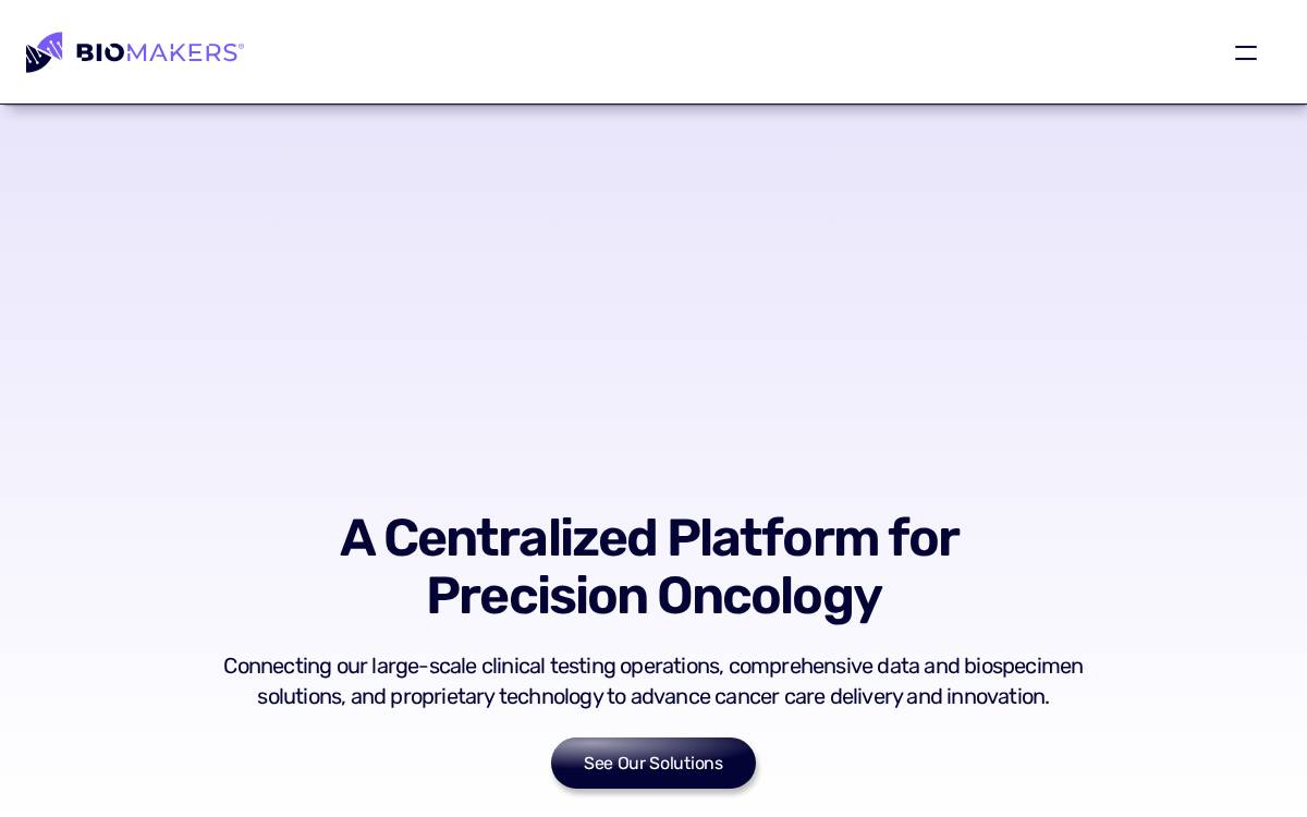 Biomakers website preview