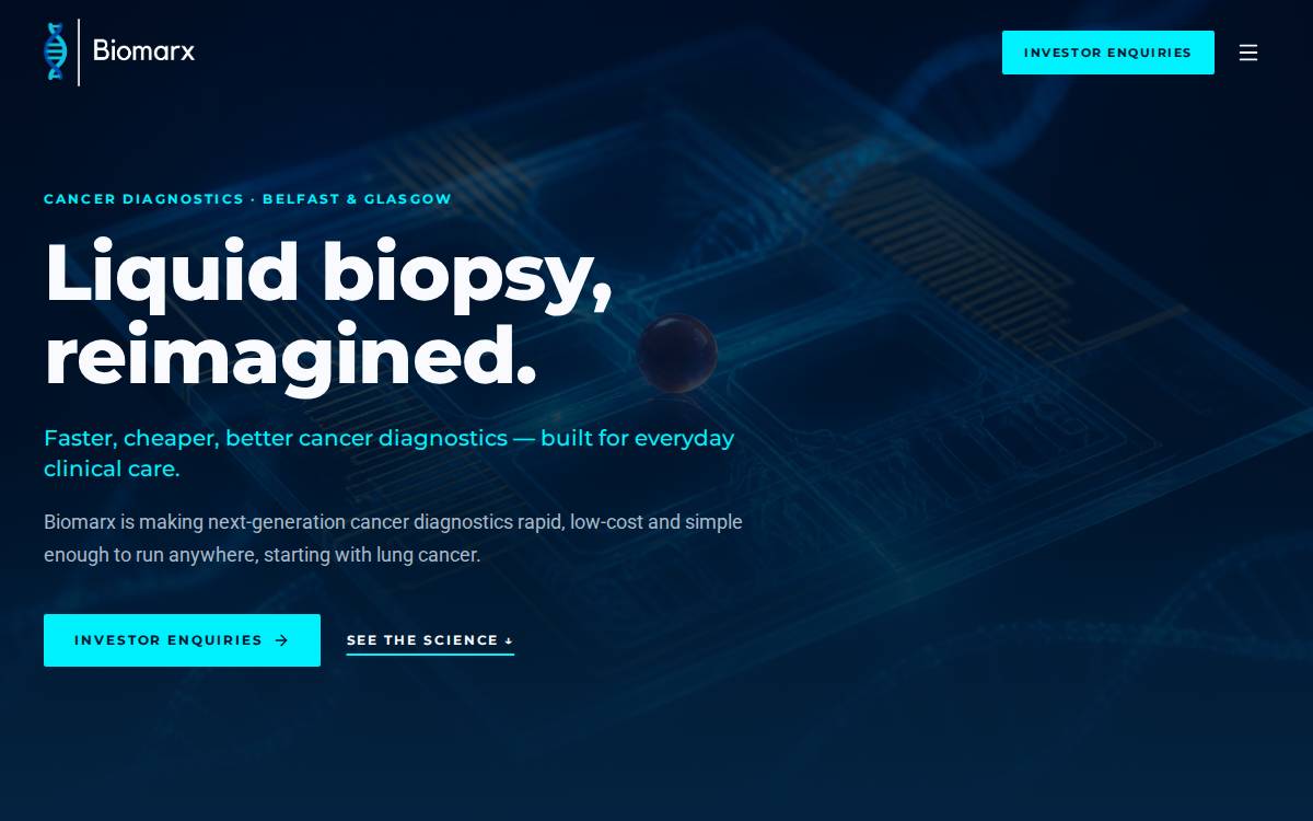 Biomarx website preview