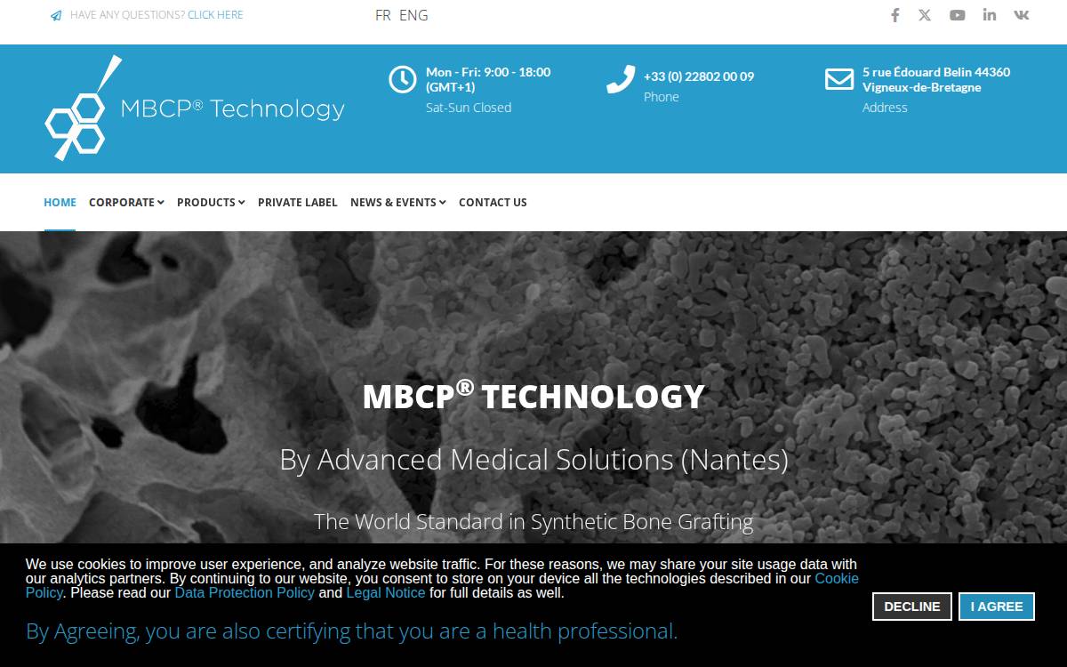 Biomatlante website preview