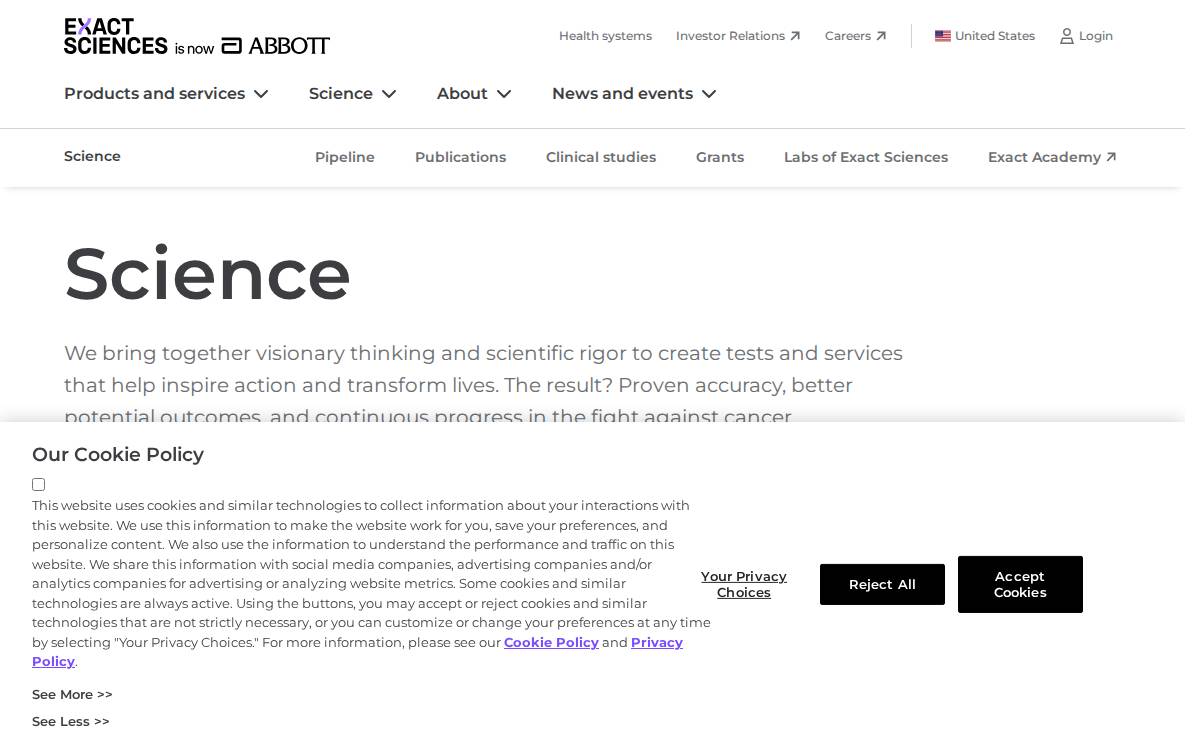 Biomatrica website preview