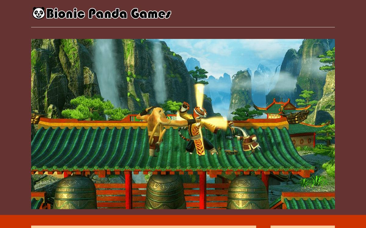 Bionic Panda Games website preview