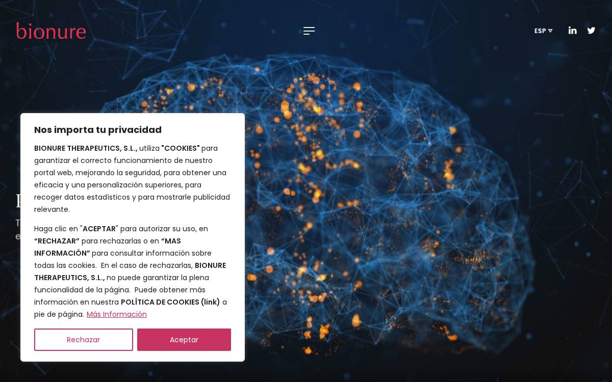 Bionure website preview
