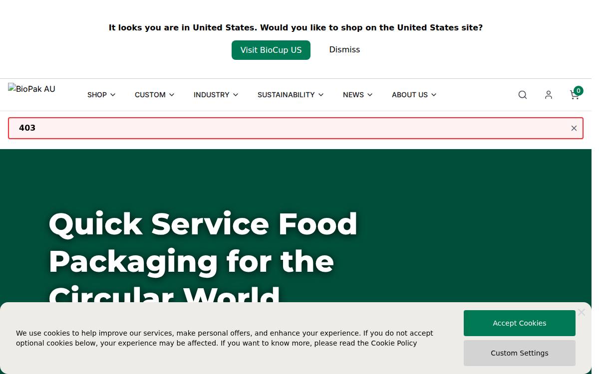 Biopak website preview