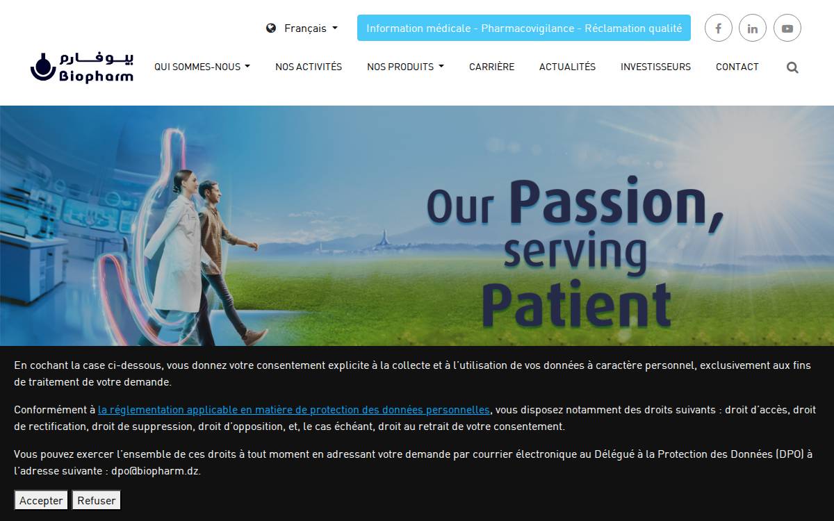 Biopharmdz website preview