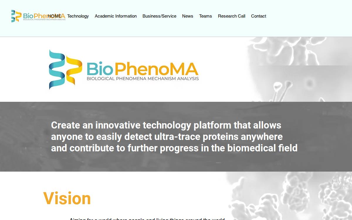 Biophenoma Inc website preview