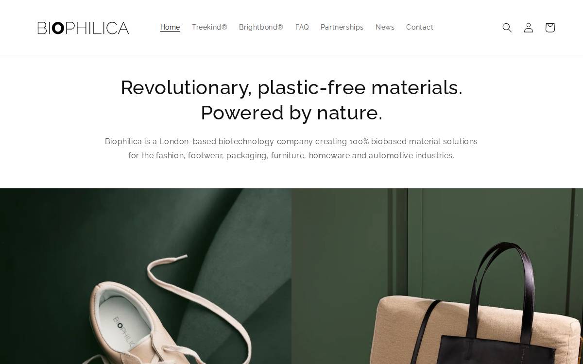 Biophilica website preview