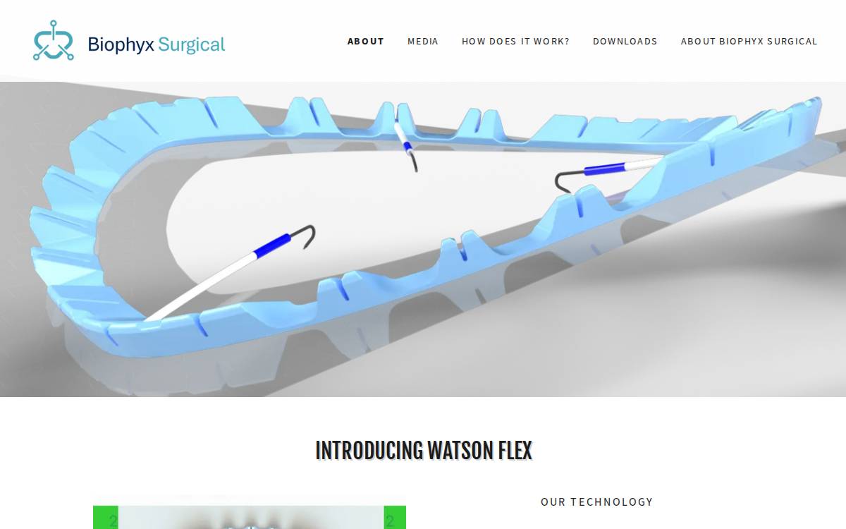 Biophyx Surgical website preview
