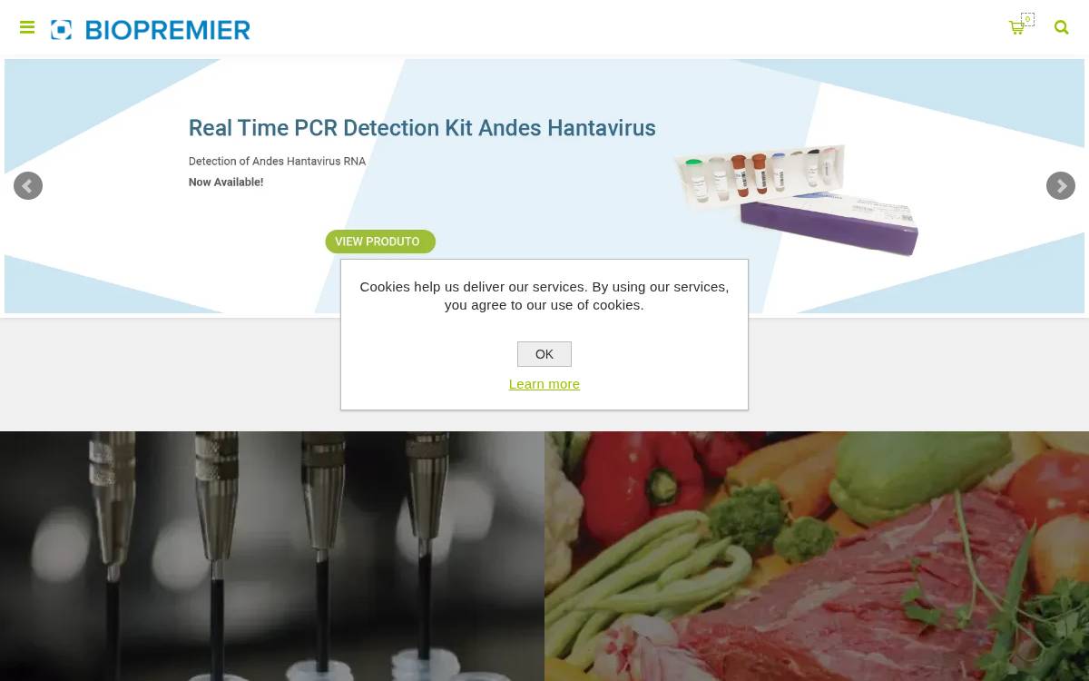 Biopremier website preview