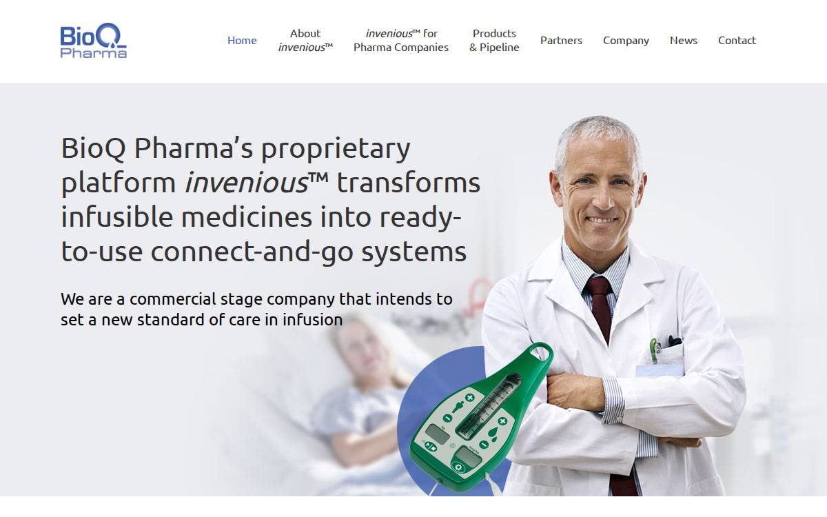 BioQ Pharma website preview