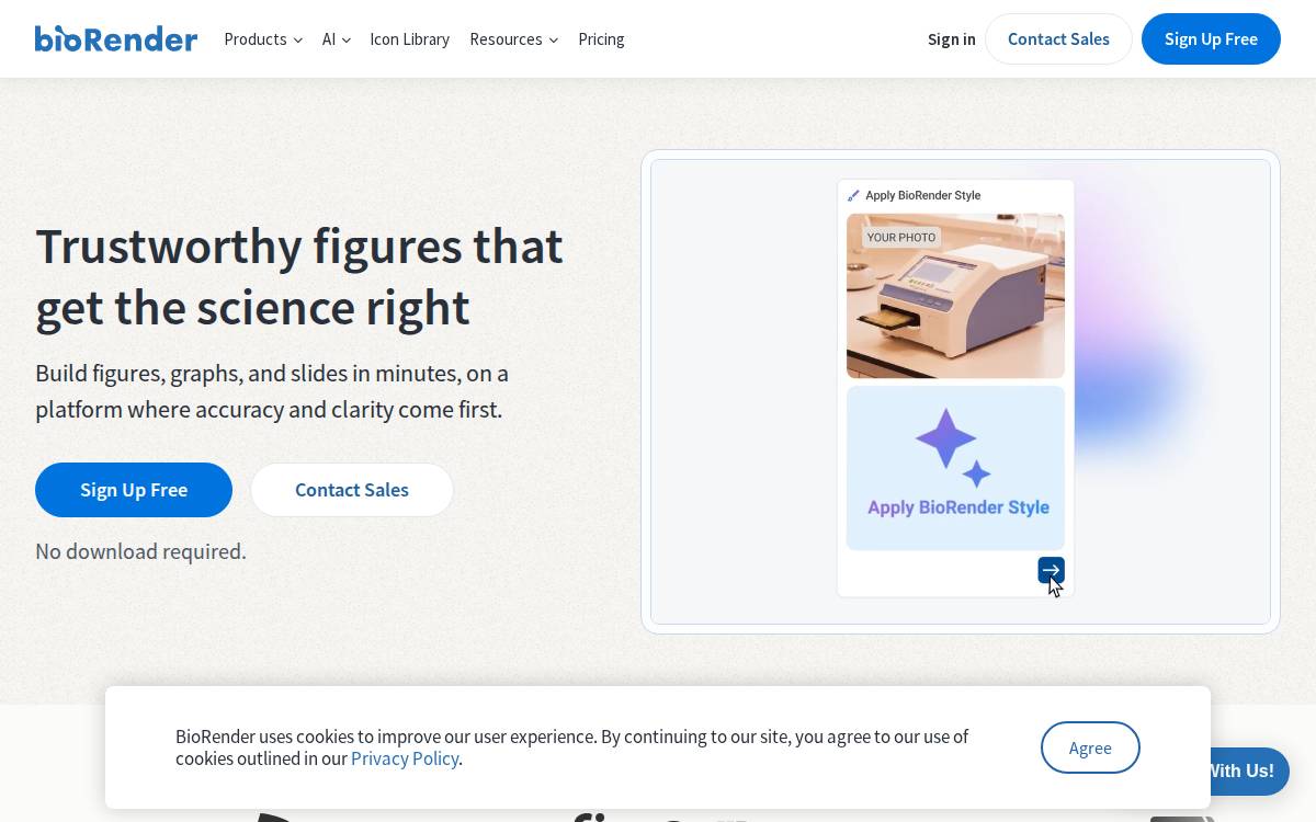 BioRender website preview