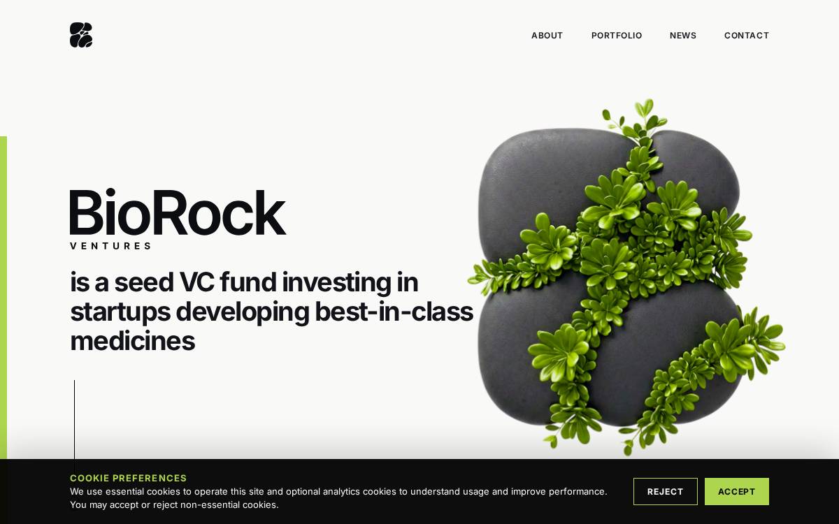 Biorockventures website preview