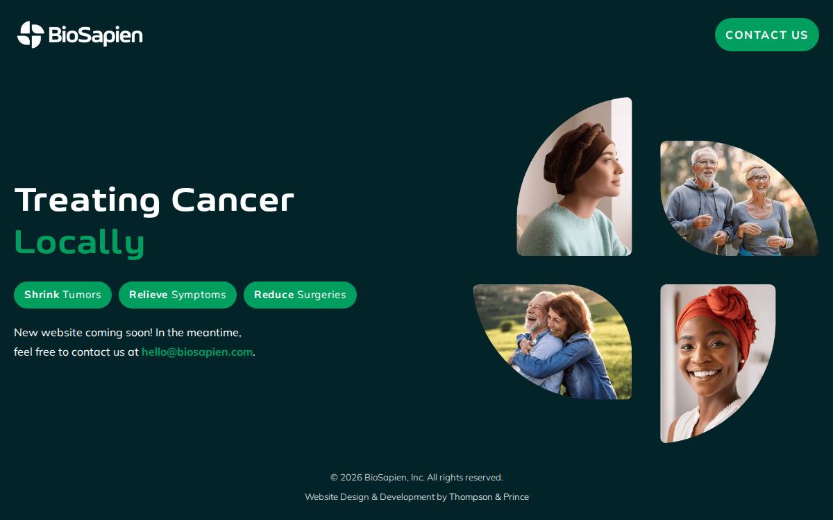 Biosapien website preview