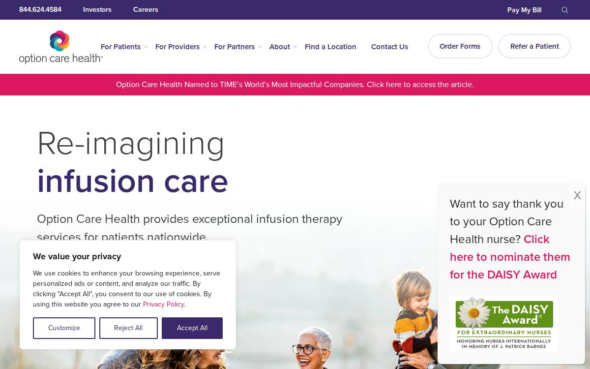 BioScrip website preview