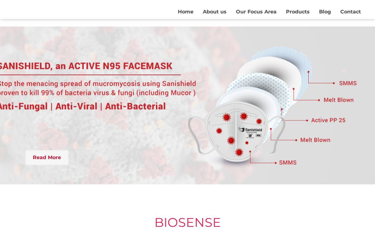 Biosense website preview