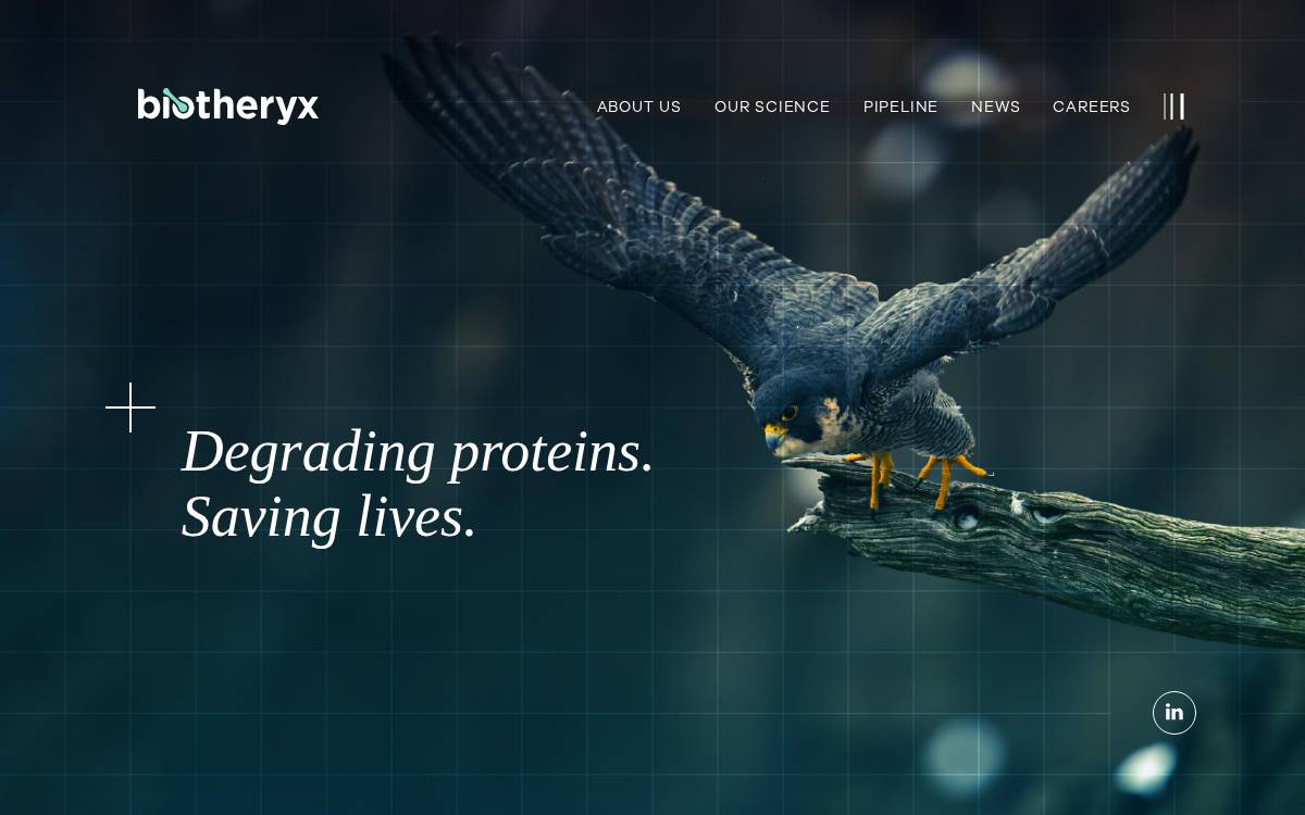 Biotheryx website preview