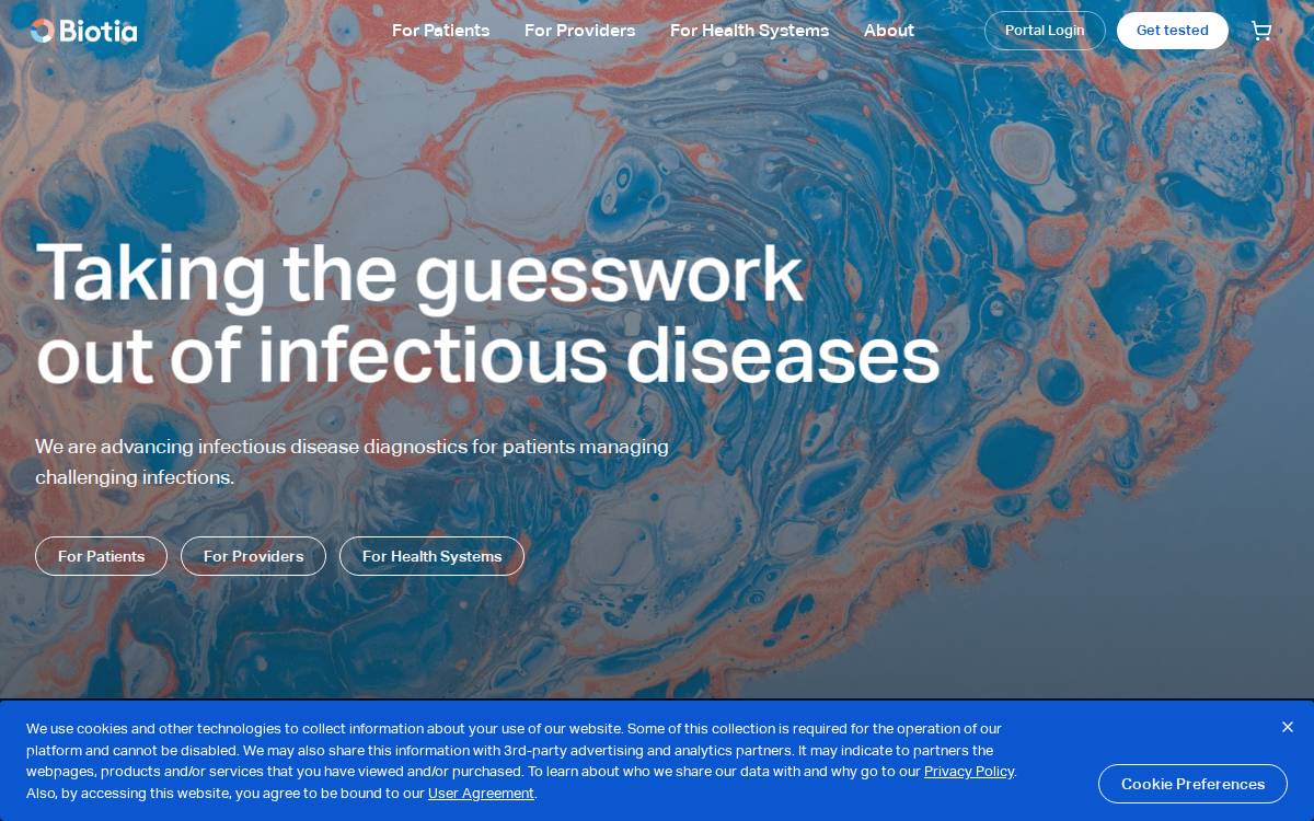 Biotia website preview