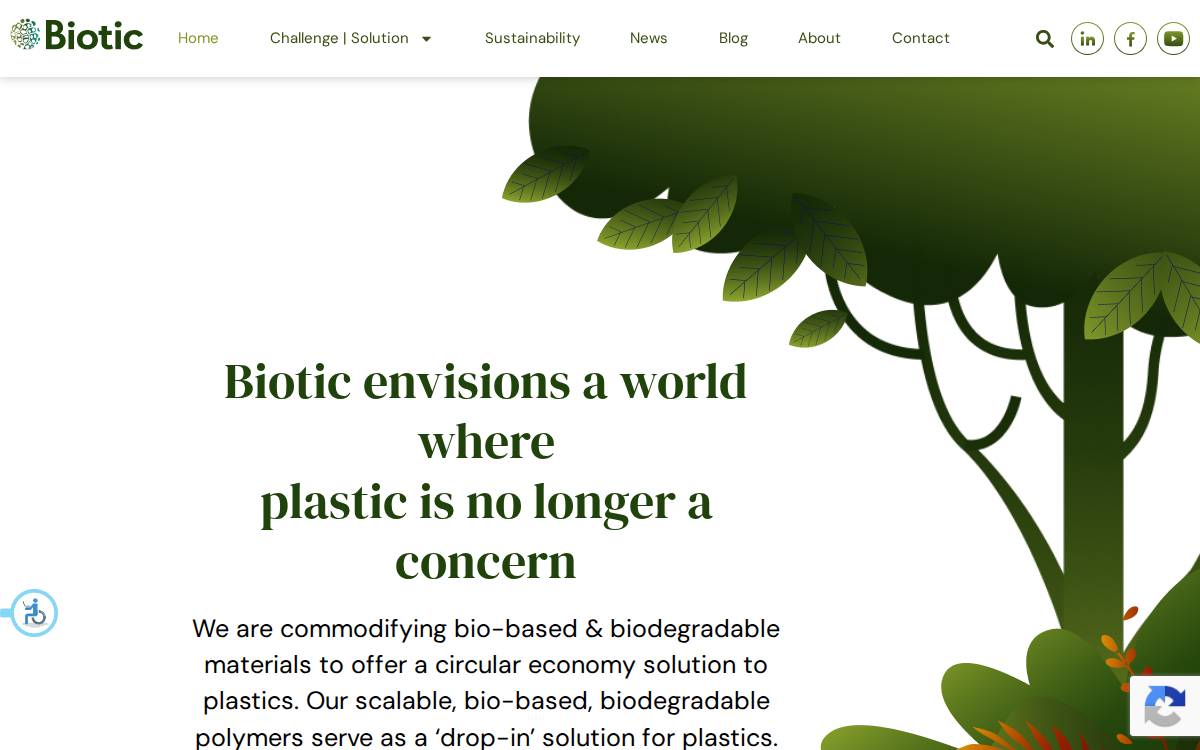 Biotic website preview