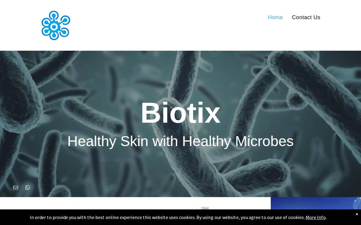 Biotix website preview