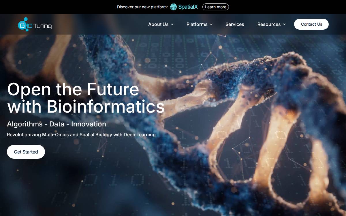 BioTuring website preview