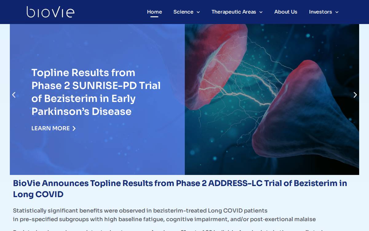 Biovie website preview
