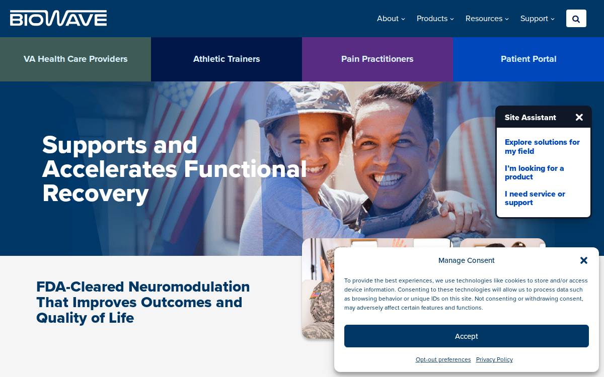 Biowave Corporation website preview