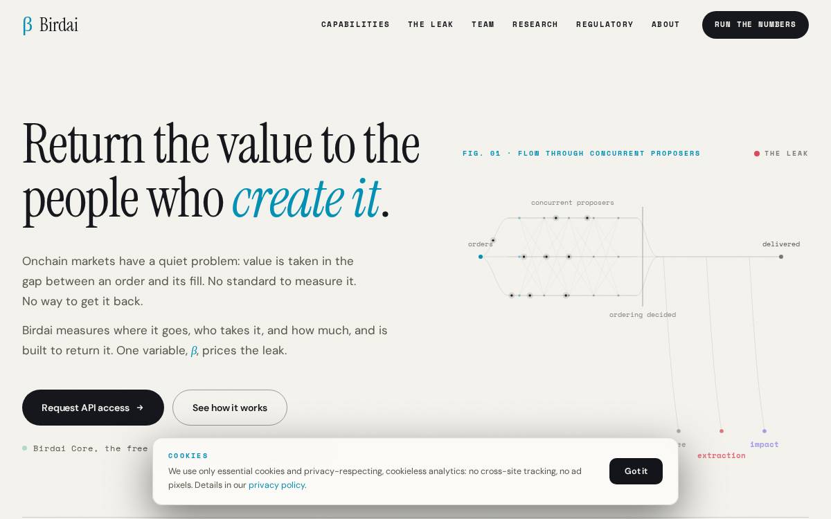 Birdai website preview