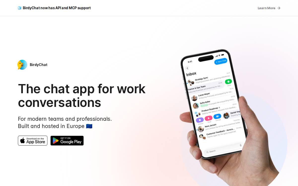 Birdy website preview