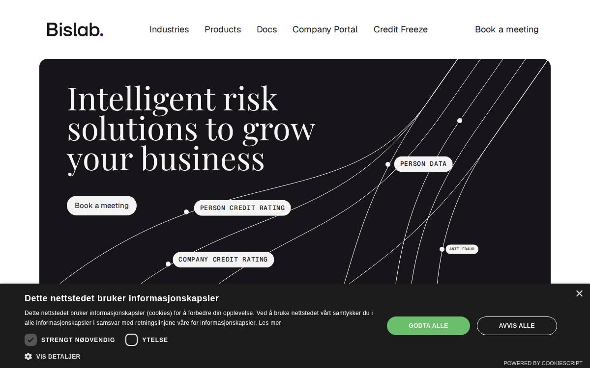 Bislab website preview