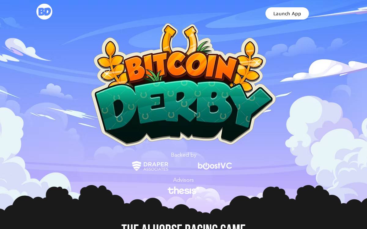 Bitcoin Derby website preview