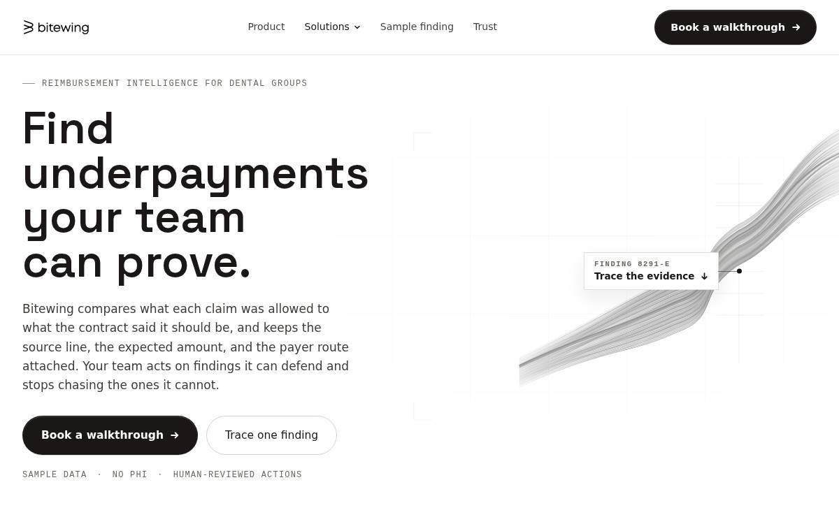 Bitewing website preview