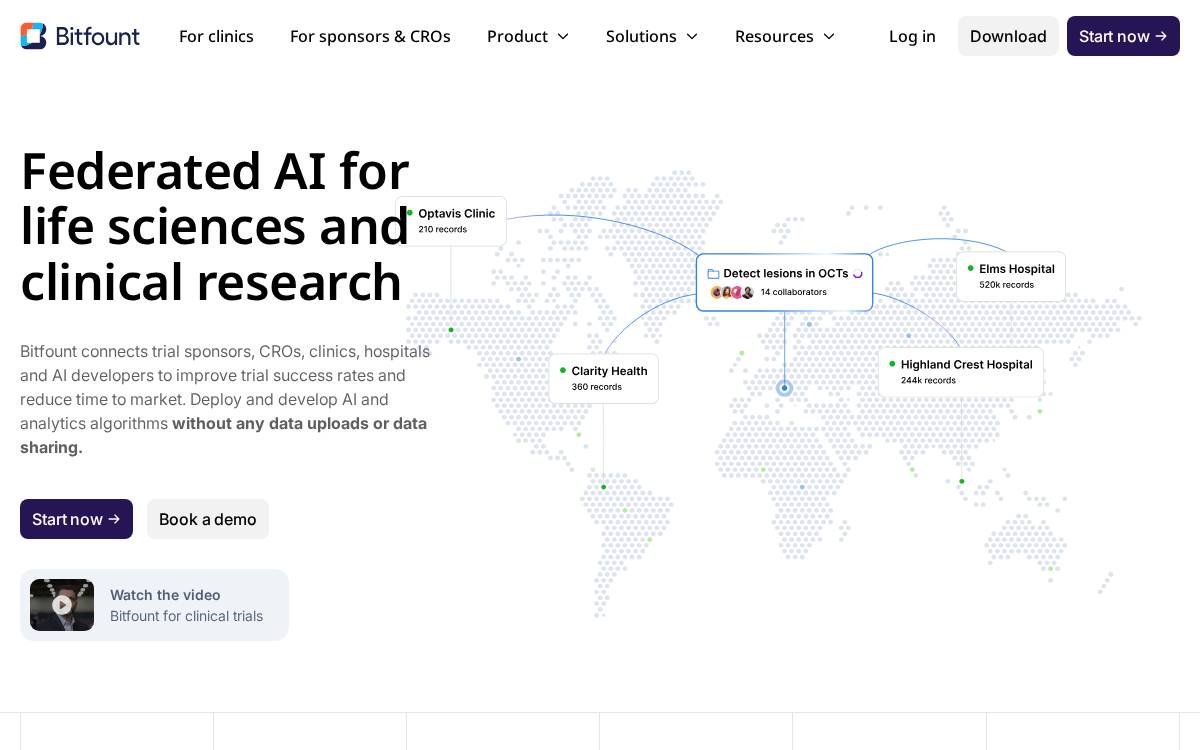 Bitfount website preview