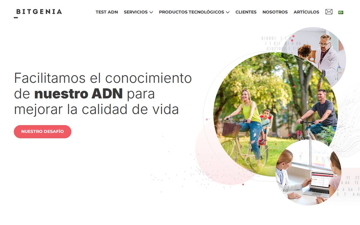Bitgenia website preview