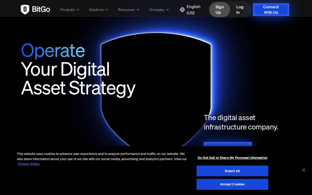BitGo website preview