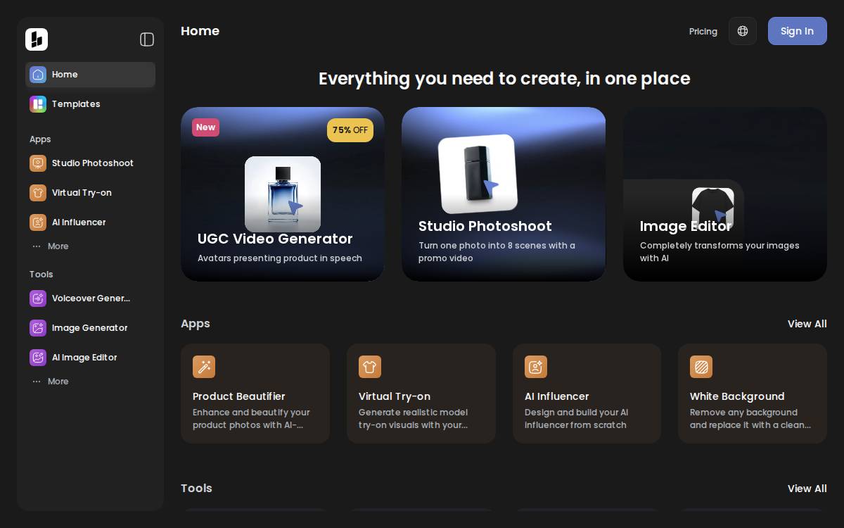 BithAI website preview