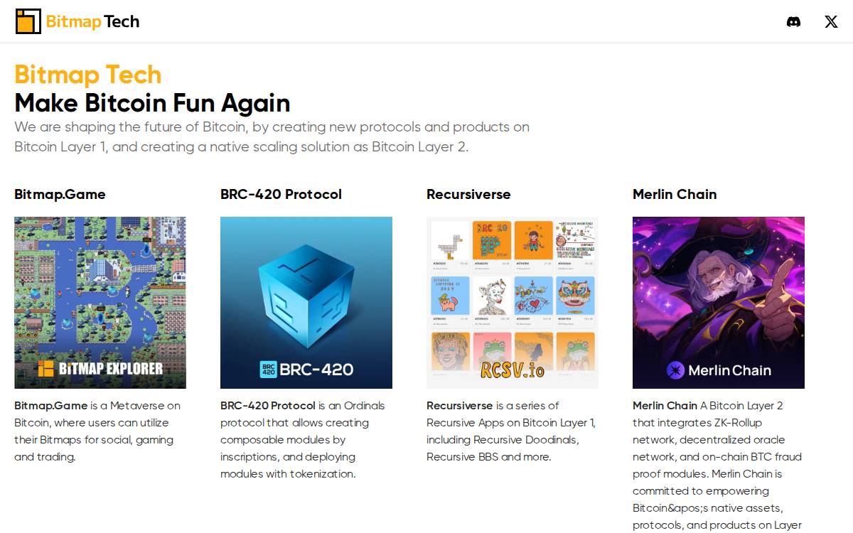 Bitmap website preview
