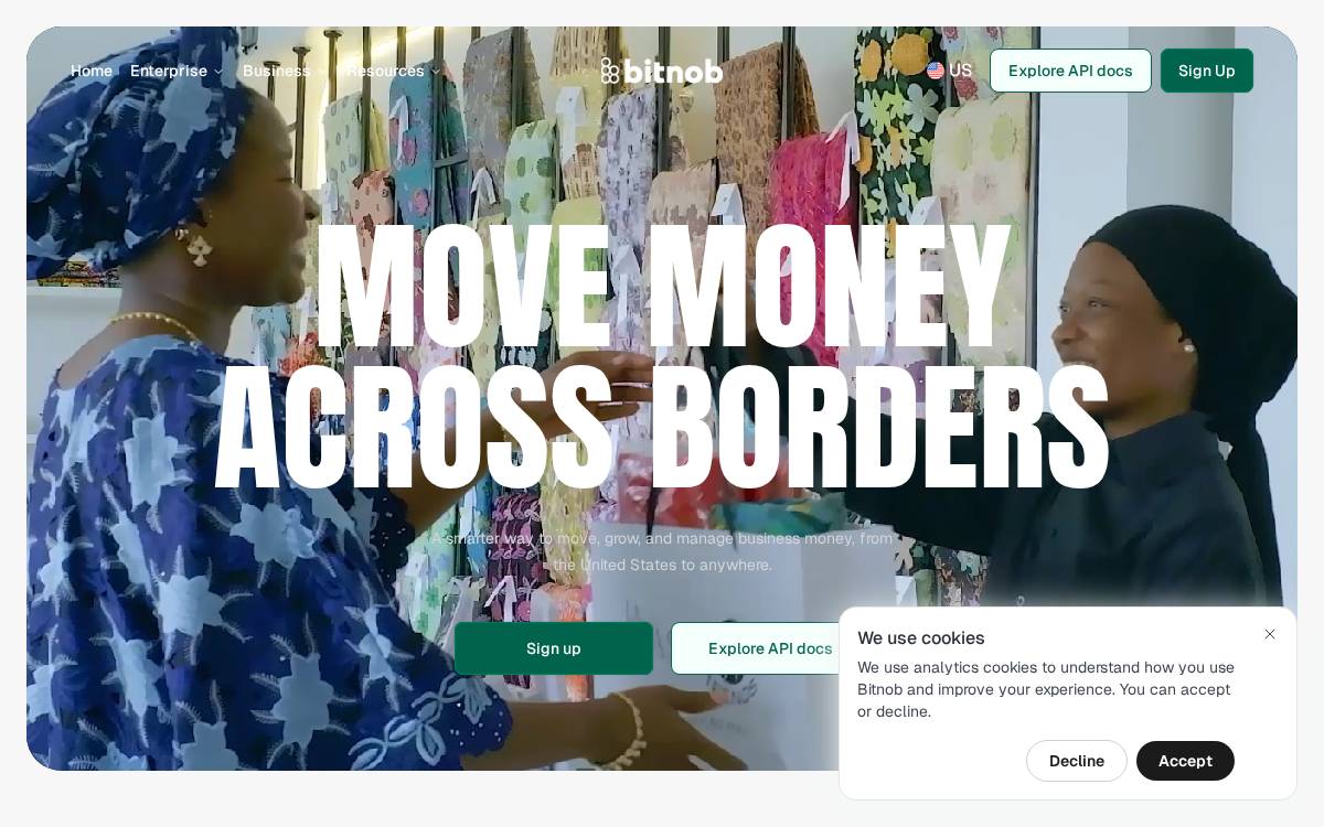Bitnob website preview