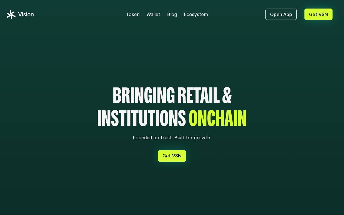 Bitpanda (Vision Network) website preview
