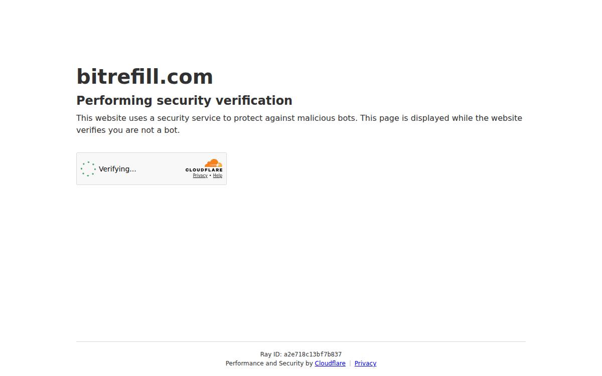 Bitrefill website preview
