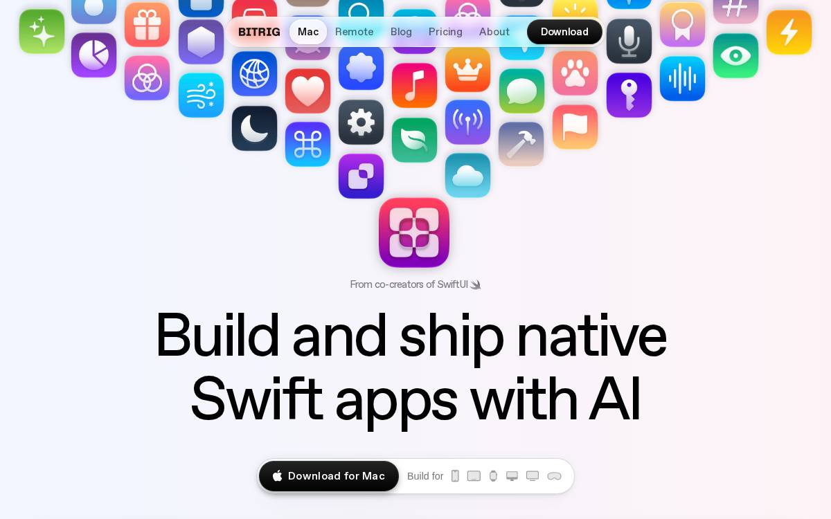 Bitrig website preview