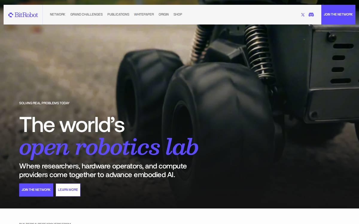 BitRobot website preview