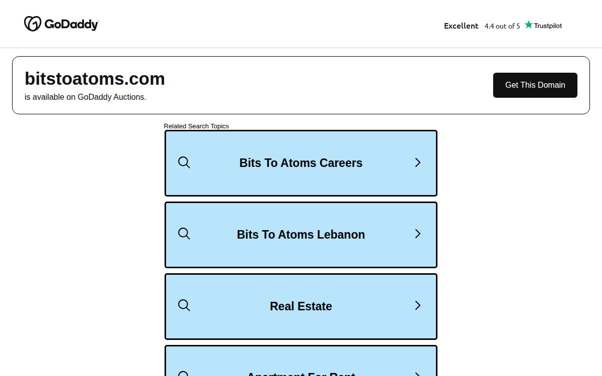 Bits to Atoms website preview