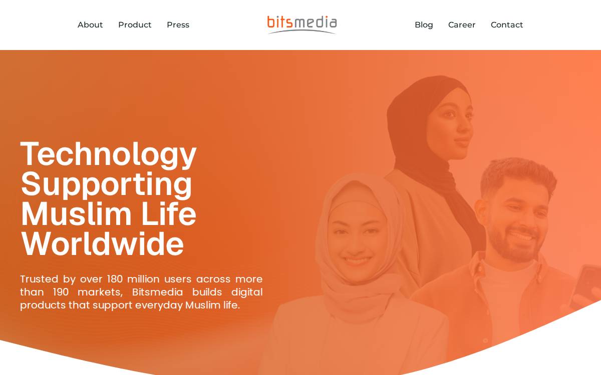Bitsmedia website preview