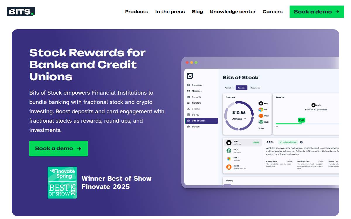 Bits of Stock website preview