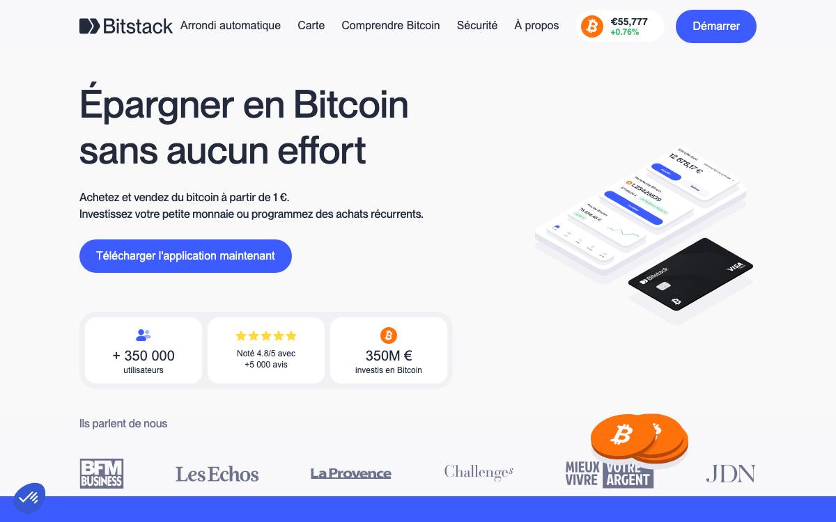 Bitstack website preview