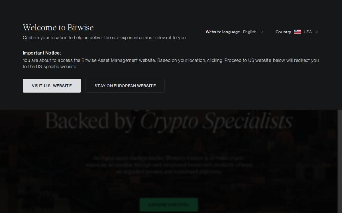 Bitwise website preview