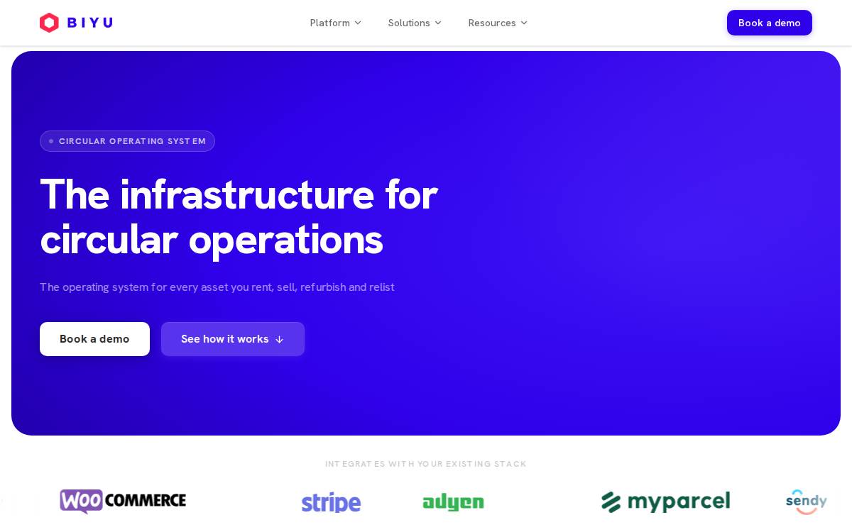 Biyu website preview
