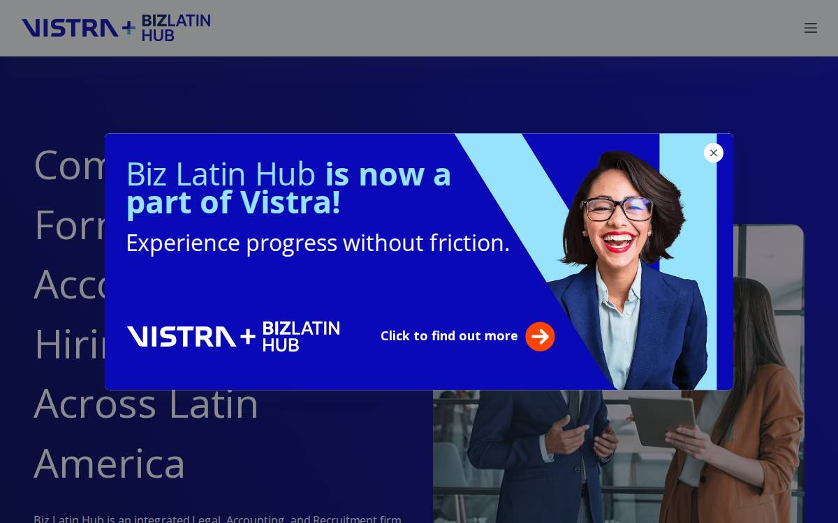 Biz Latin Hub website preview